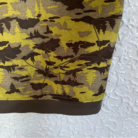 Men’s Under Armour Yellow Camo Forest Full Zip Hoodie Winter Jacket Size XL - Picture 8 of 10